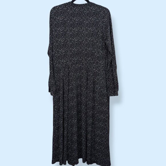 Ines De La Fressange Black Starry Wrap Dress - Picture 8 of 10